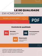 Controle de Qualidade em Homeopatia