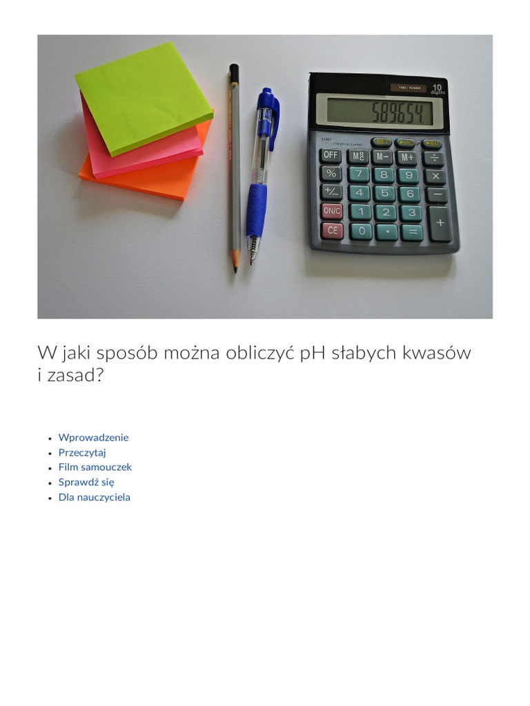 Podaj Przyklady W Jaki Sposob Mozna Swiadczyc O Chrystusie W Jaki Sposob Mozna Obliczyc PH | PDF
