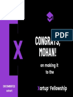 Congratulations Mohan!