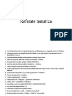 Tematica Referate