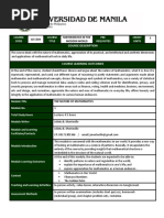 Module 1 The Nature of Mathematics