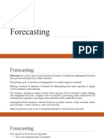 Forecasting