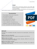 Flexíveis corrugados PVC instalações elétricas