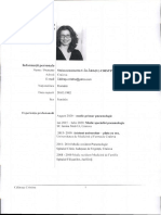 Curriculum Vitae Stoica (Calarasu) Cristina