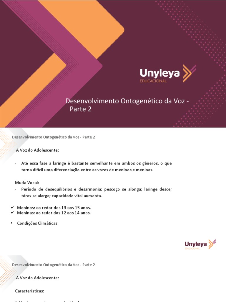 As etapas do desenvolvimento da voz humana desde a infância até a idade ...
