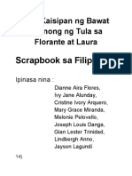 Mga Kaisipan NG Bawat Saknong NG Tula Sa Florante at Laura