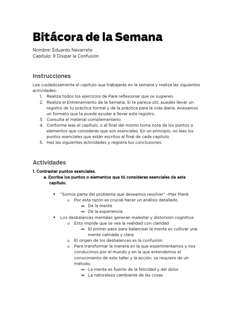 Disipar la Confusión: Guía Práctica | PDF | Mente | Experiencia
