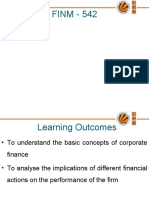 FINM - 542: Corporate Finance