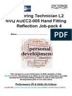 L2 Machinist Tech NVQ AUEC2 005 Hand Fitting Reflection Job Pack 4