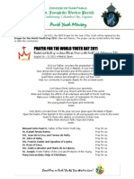 WYD Prayer (Printable Sheet, SJWP PYM)