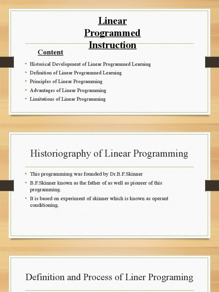 Linear programmed instruction pdf learning psychological theories