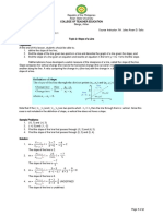 SLOPE of A LINE - Sheree Mae R. Inaudito Math 2-1