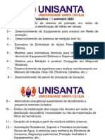 Proposta de Trabalhos - 1 Semestre de 2022