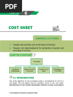 Cost Sheet