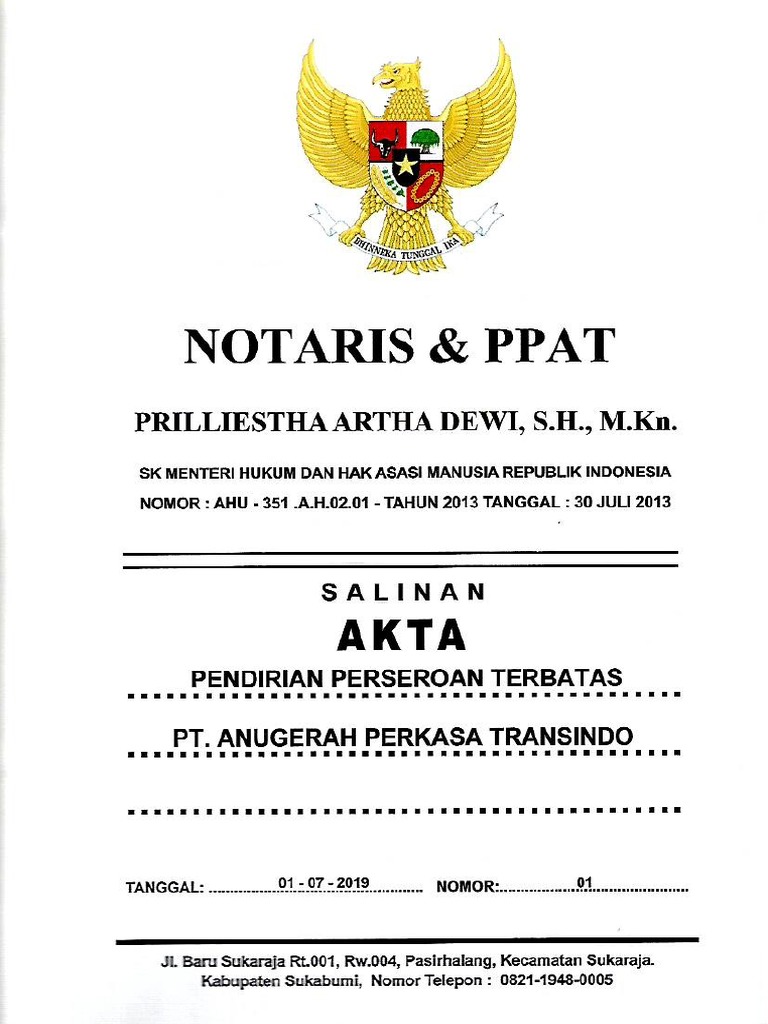 Scan PT Anugerah Perkasa Transindo | PDF