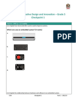 Grade 5 Computing Creative Design and Innovation MCQs Checkpoint 1