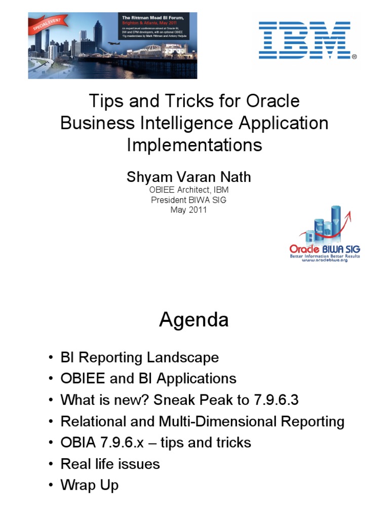 Oracle BI Application Implementation Tips | PDF | Business Intelligence ...
