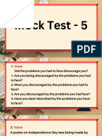 Mock Test 5