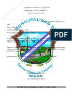 Informe Actividades Municipio Santa Clara Mayo 2022
