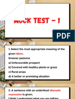 Mock Test - 1
