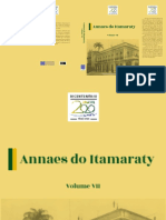 Annaes Do Itamaraty - Volume Vii