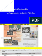 Die Wendepunkte - Präteritum