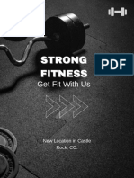 Black Modern Gym Fitness Poster