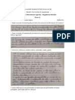 Máquinas e Mecanização Agrícola - Engenharia Florestal Prova II