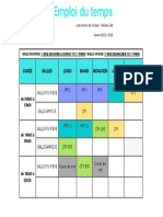 Emploi Du Temps Laboratoire de L'acteur 2022-2023