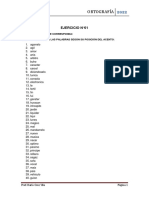 Ejercicios de Orotgrafía 2022 PDF