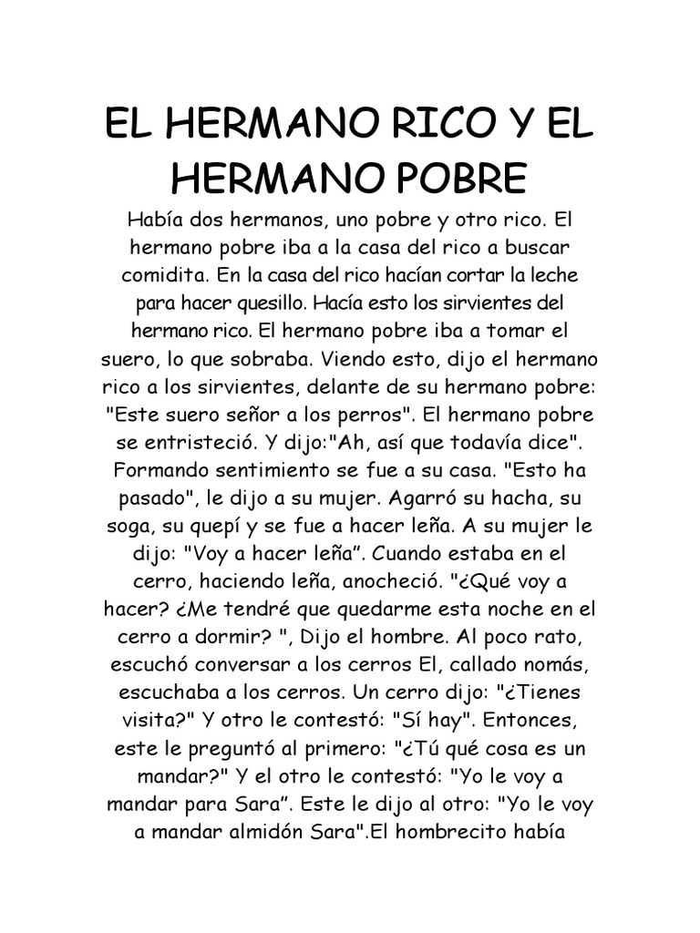 La Envidia del Hermano Rico | PDF