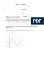 Cuáles Son Las Funciones Trigonométricas