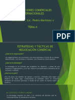 Negociaciones Comerciales Internacionales Facilitador: Lic. Pedro Martinez v. TEMA:4