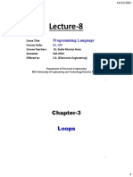 Programming Languages Lecture-8 Fall-2022