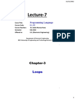 Programming Languages Lecture-7 Fall-2022