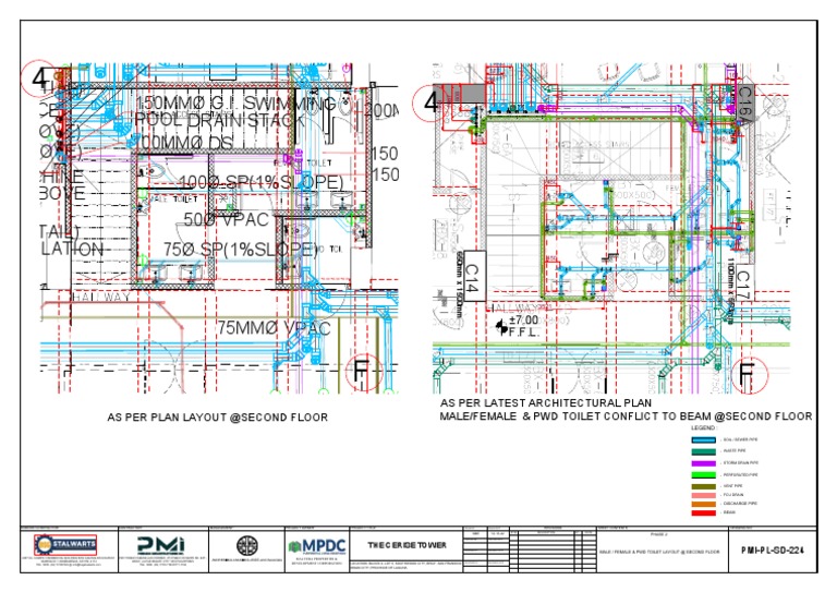 PWD Toilet Layout for The Cerise Tower | PDF | Hydrology And Urban ...