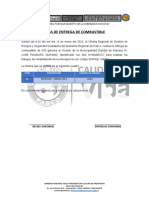 Acta de Entrega de Combustible Derrumbe LOMA LINDA