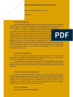 Tipos de Divorcio en Oaxaca 1a. Parte