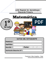 Evaluación Matemática 1° Grado