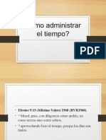 Como Administrar El Tiempo#7pptx