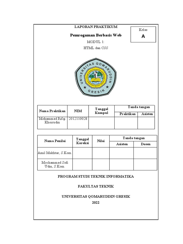 Modul 1 HTML Dan Css Rifqi | PDF