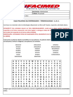 1 ATIVIDADE - Caça Palavras - Terminologias A, B e C.