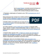 Tendências políticas e midiáticas de 30/11