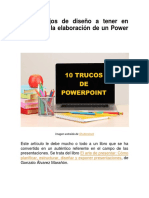 10 Consejos de Diseño A Tener en Cuenta en La Elaboración de Un Power Point