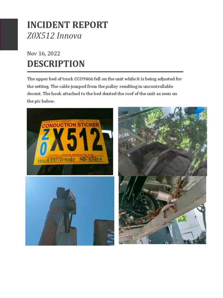 Incedent Report PDF