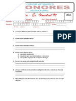 Examen Biologia 3ero