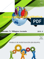 Investigación Cualitativa - Trabajo de Investigación