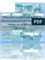 Informe de Impacto Ambiental Obra de Ampliación Del Hospital de Rincón de Los Sauces. Neuquén
