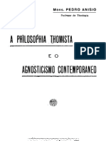 Mons Pedro Anisio_A Filosofia Tomista e o Agnosticismo Contemporâneo