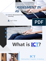Ict and Assesment in Learning